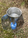 Outdoor boiling water with stove