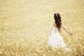 Outdoor Bride smiling Royalty Free Stock Photo