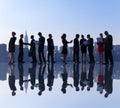 Outdoor Business Meeting in New York City Royalty Free Stock Photo