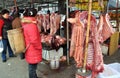 Outdoor Butcher Shop in China
