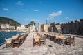 Outdoor cafe by the harbour, Nafpaktos, Mainland Greece