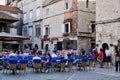 Outdoor Cafe in Historic Croatian Town Centre, Trogir