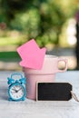 Outdoor Cafe Idea, Abstract Displaying Productivity Time Management, Outside Hangout Area, Drinking Enjoying Coffee