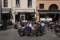 Outdoor Cafe Italy Royalty Free Stock Photo