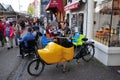 Outdoor cafe at Singel flower market, Amsterdam, Netherlands Royalty Free Stock Photo