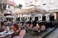 Outdoor Cafe, Split, Croatia Royalty Free Stock Photo