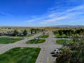 Outdoor car parking near Ankara Esenboga Airport Turkey