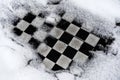 Outdoor chess board Royalty Free Stock Photo