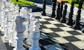 Outdoor chess game Royalty Free Stock Photo