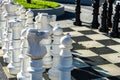 Outdoor chess game Royalty Free Stock Photo