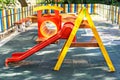 Outdoor children playground. Royalty Free Stock Photo