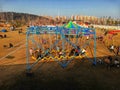 outdoor children playground Royalty Free Stock Photo