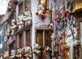 Outdoor Christmas decoration in Strasbourg, France Royalty Free Stock Photo