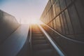 Outdoor city escalator Royalty Free Stock Photo