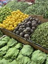 Outdoor City Fruit and Dried Herb Market in Jordan