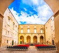 Outdoor classic opera concert seats booking reservation empty in italy open air theater Royalty Free Stock Photo