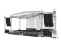 Outdoor Concert Stage Isolated