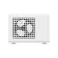 Outdoor conditioner fan icon, flat style Royalty Free Stock Photo