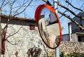Outdoor convex mirrors