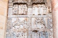 Outdoor decor on gate of Basilica di San Zeno