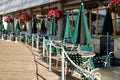 Outdoor dining area Royalty Free Stock Photo