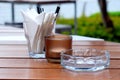 Outdoor dining essentials Royalty Free Stock Photo