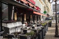 Outdoor dining, Nice, France Royalty Free Stock Photo
