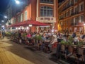 Outdoor dining in old Nice, France
