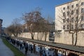 An outdoor display at the Topology of Terror Museum in Berlin