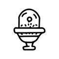 outdoor drink fountain line vector doodle simple icon