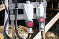 Outdoor electric sockets in a harbour