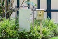 Outdoor electrical control box Royalty Free Stock Photo