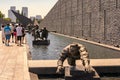 The outdoor exhibition of sculptures in the Memorial Hall of the Victims of Nanjing Massacre by Japanese Invaders Royalty Free Stock Photo