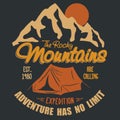 Outdoor expedition typography