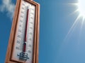 Outdoor extreme high temperature Royalty Free Stock Photo