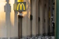 Outdoor facade of a Mac Donalds restaurant