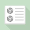 Outdoor fan conditioner icon, flat style Royalty Free Stock Photo