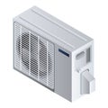 Outdoor fan conditioner icon, isometric style Royalty Free Stock Photo