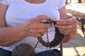 Art and Craft: Knitter at work