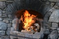 Outdoor fireplace