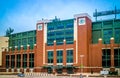 An outdoor football arena in Green Bay, Wisconsin Royalty Free Stock Photo