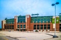 An outdoor football arena in Green Bay, Wisconsin Royalty Free Stock Photo