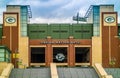 An outdoor football arena in Green Bay, Wisconsin Royalty Free Stock Photo