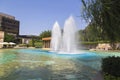 Decorative fountain in Iasi public park 