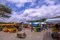 Outdoor fruit market in Mucuge, Chapada Diamantina, Bahia, Brazil