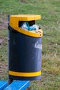 Outdoor garbage bin near the Walensee, Walenstadt