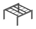 Outdoor gym monkey bar. Sports crossbar icon with horizontal ladder