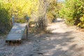 Outdoor gym park in running route wood and steel