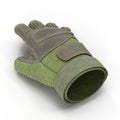 Outdoor Half Finger Assault Soldier Glove on white. 3D illustration Royalty Free Stock Photo