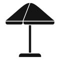 Outdoor home parasol icon simple vector. Yard furniture